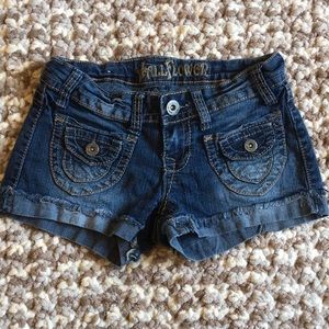 Wallflower jean shorts